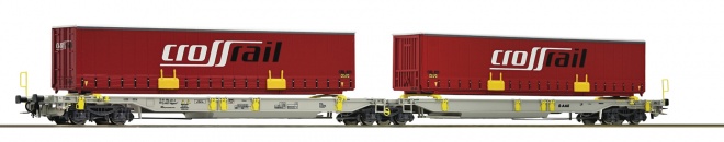 Articulated intermodal car of AAE with containers<br /><a href='images/pictures/Roco/Roco-67402.jpg' target='_blank'>Full size image</a>